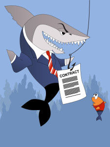 Lawyer Shark fishing for clients